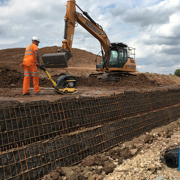 Steep Slope Reinforcement & Geogrid Stabilisation