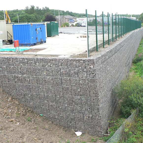 TensarTech® RockWall™ Rock Cage Retaining Wall System image