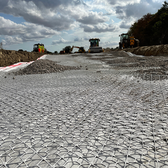North Heybridge Estate Road using Tensar InterAx