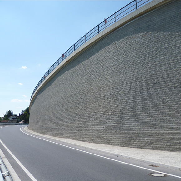 A sample of TensarTech® TW1 Wall System