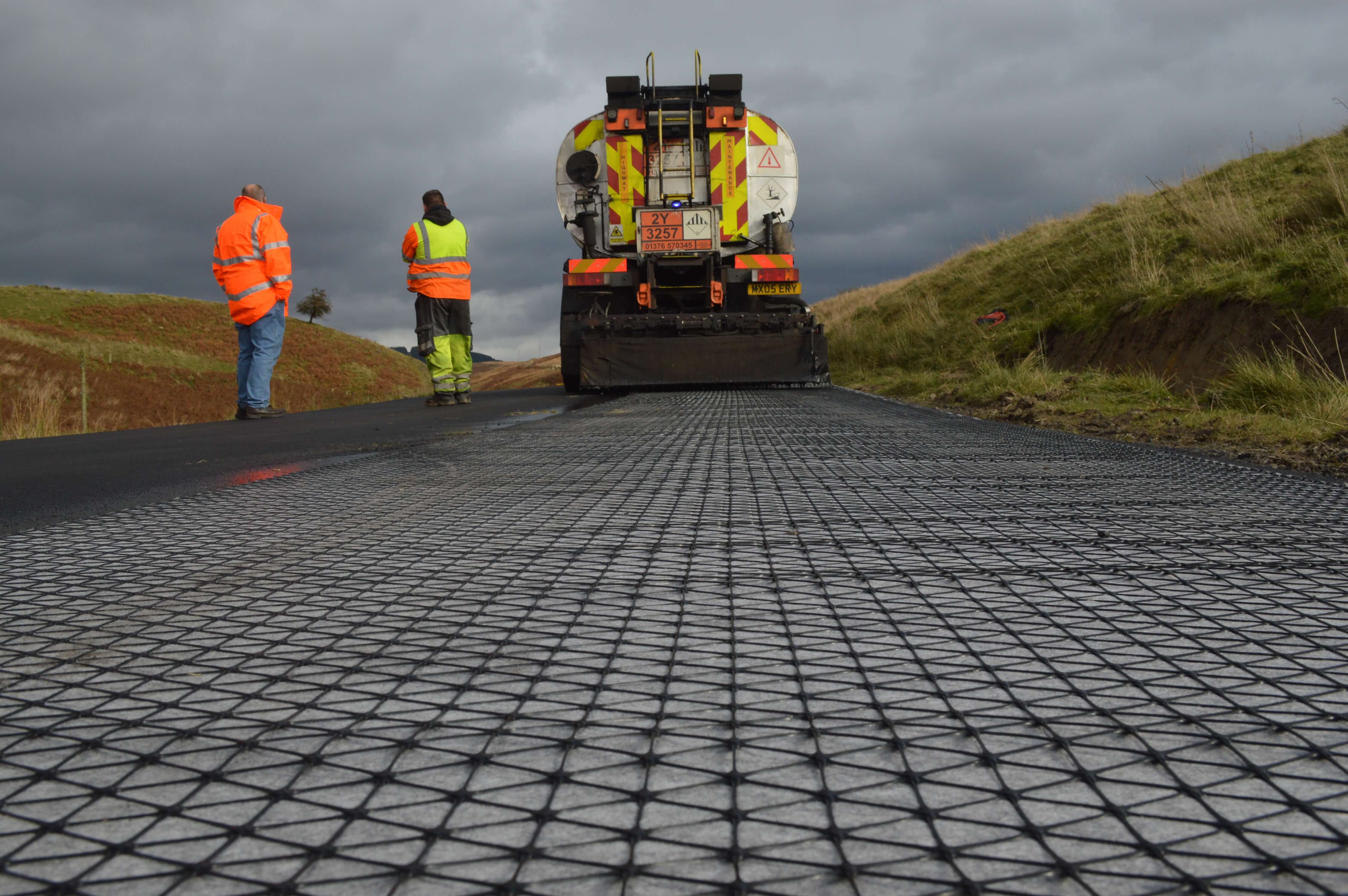 The Scottish Borders Council using Tensar’s asphalt interlayer product